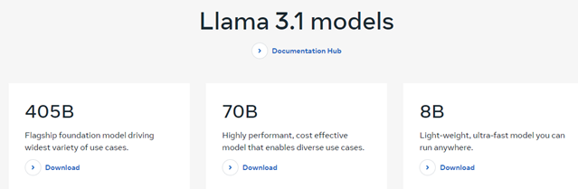 Meta Llama 3.1 Models